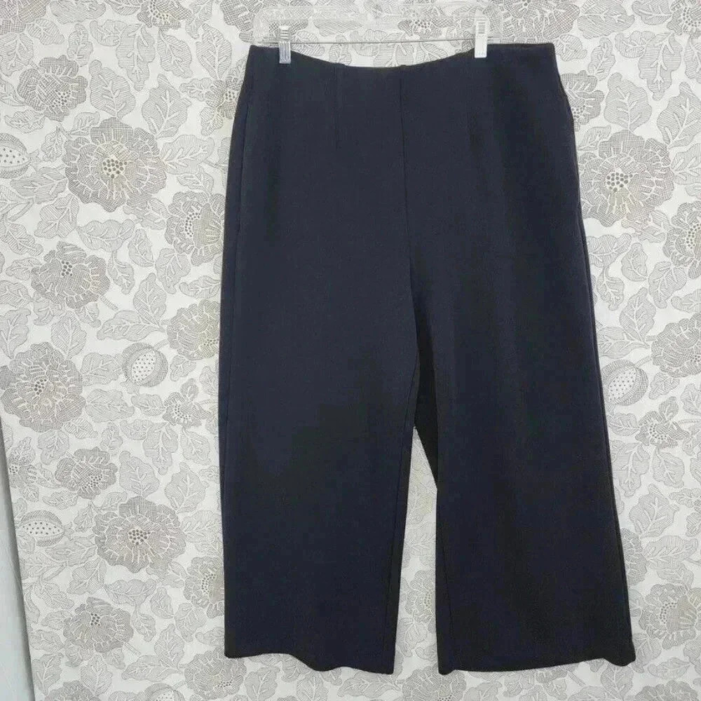Lane Bryant Black Wide-Leg Pants